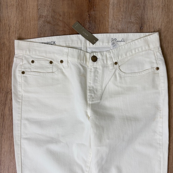 J Crew Ankle toothpick white jeans NWT - Picture 6 of 9